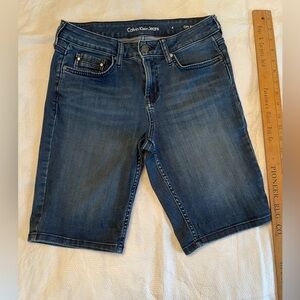 Calvin Klein City  Shorts Denim Size 4 Cotton Blend